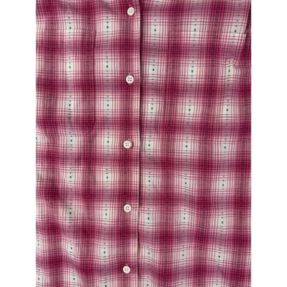 Koret City Blues Womens Pink Plaid Button Shirt Size S - Picture 6 of 15